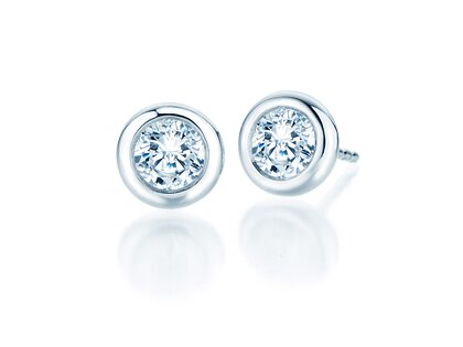 Ear studs Eternal in 14K white gold with diamonds 1.00ct G/SI