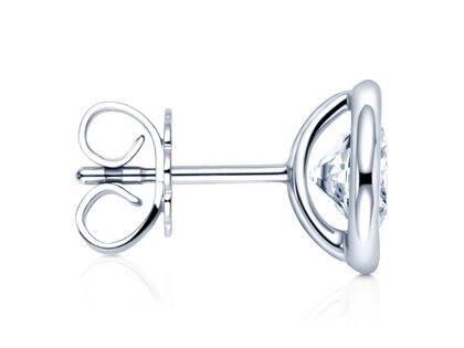 Ear studs Eternal in 14K white gold with diamonds 0.10ct G/SI