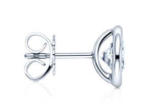 Ear studs Eternal in 14K white gold with diamonds 0.10ct G/SI