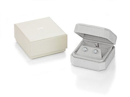 Ear studs Eternal in 9K yellow gold with diamonds 0.80ct G/SI