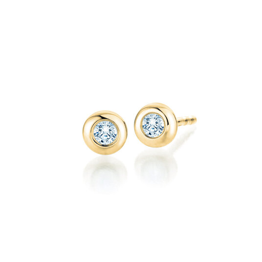 Studs Eternal Lab-grown diamond in 9K yellow gold with lab-grown diamonds 0.20ct E/VS