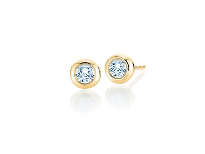 Ear studs Eternal in 9K yellow gold with diamonds 0.80ct G/SI
