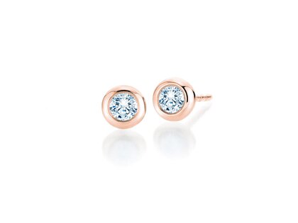 Studs Eternal Lab-grown diamond in 18K rosé gold with lab-grown diamonds 0.50ct E/VS