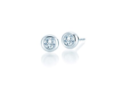 Ear studs Eternal in 14K white gold with diamonds 0.60ct G/SI