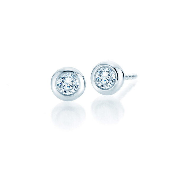 Ear studs Eternal in 14K white gold with diamonds 0.60ct G/SI