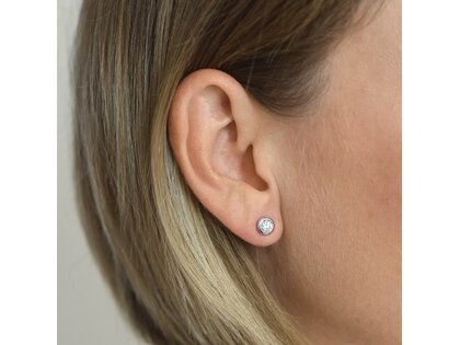 Ear studs Eternal in 14K white gold with diamonds 0.60ct G/SI