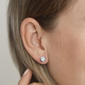 Studs Eternal Lab-grown diamond in 14K white gold with lab-grown diamonds 1.00ct E/VS
