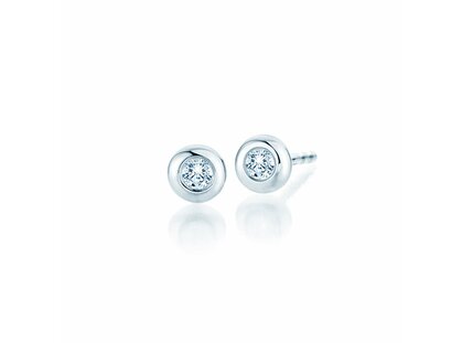 Ear studs Eternal in 18K white gold with diamonds 0.20ct G/SI