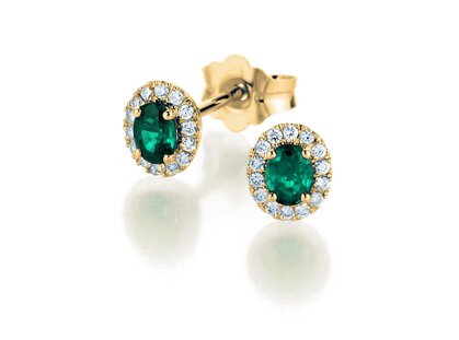 Studs Jolie in 18K yellow gold