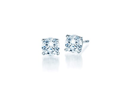 Studs Modern Lab-grown diamond in 14K white gold with lab-grown diamonds 1.00ct E/VS