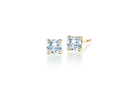 Ear studs Modern in 9K yellow gold with diamonds 0.80ct G/SI