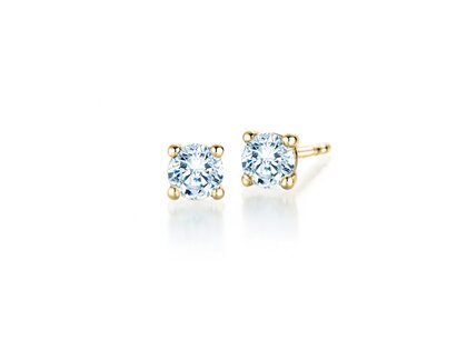 Ear studs Modern in 9K yellow gold with diamonds 0.50ct G/SI