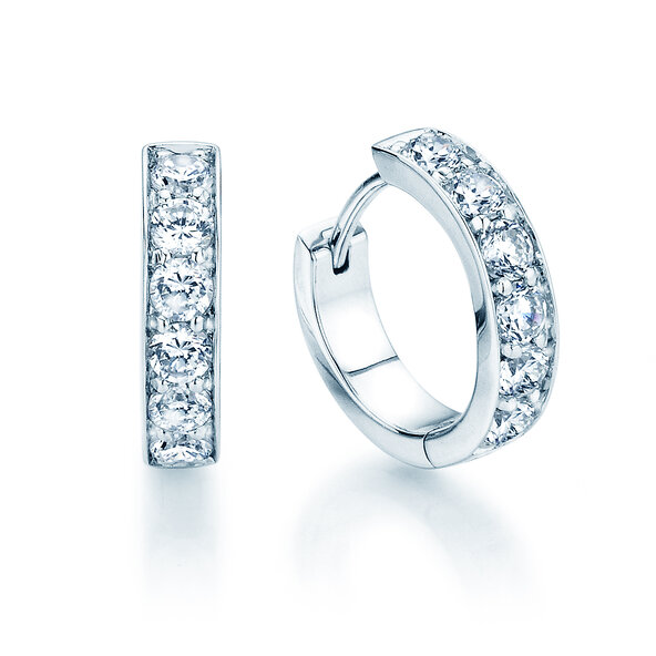 Earrings Alliance in 18K white gold