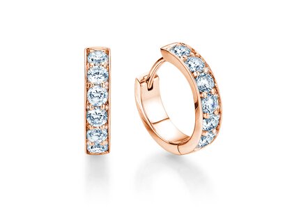 Earrings Alliance in 18K rosé gold