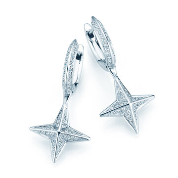 Earrings Diamond Stars