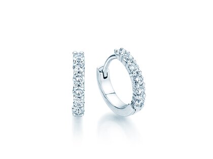 Earrings Dawn in 18K white gold with diamonds 0.36ct