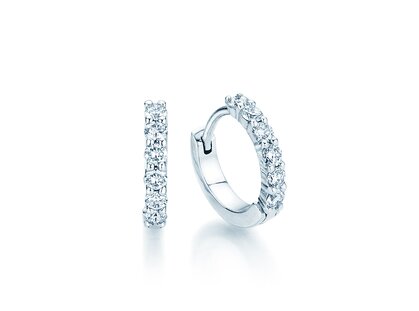 Earrings Dawn in 18K white gold with diamonds 0.36ct G/SI