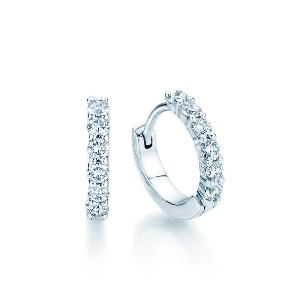 Earrings Dawn in 18K white gold with diamonds 0.36ct