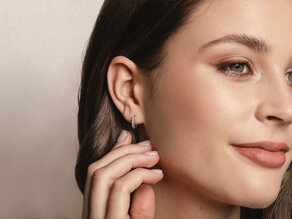 Earrings Dawn in 18K white gold with diamonds 0.36ct