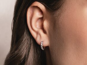 Earrings Dusk in 14K rosé gold with diamonds 0.14ct G/SI