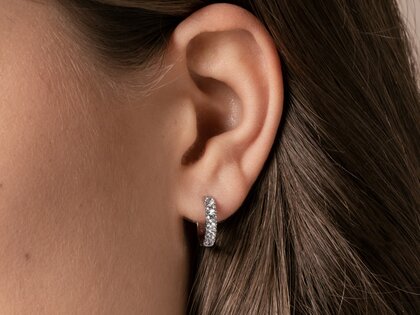 Earrings Dusk in rose gold