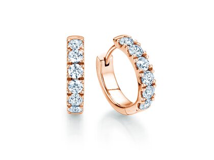 Earrings Dusk in rose gold