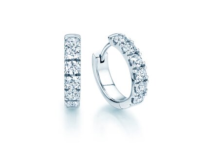 Earrings Dusk in 14K white gold