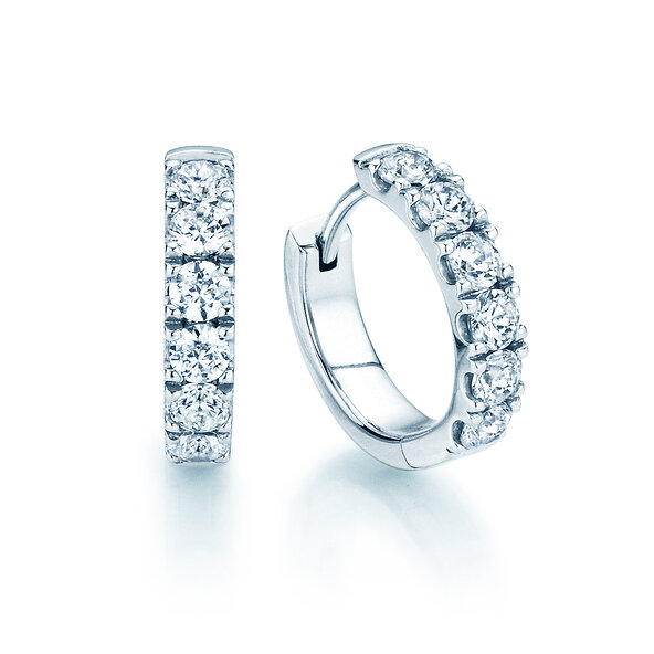 Earrings Dusk in platinum
