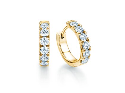 Earrings Dusk in 18K yellow gold