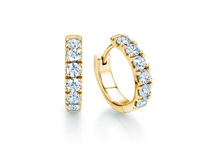 Earrings Dusk in 14K yellow gold