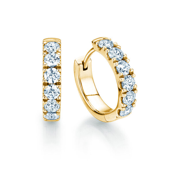 Earrings Dusk in 14K yellow gold
