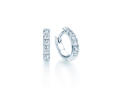 Earrings Dusk in platinum 950/- with diamonds 0.24ct G/SI
