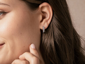 Earrings Dusk in rose gold