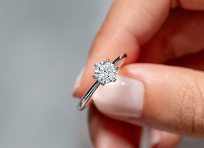 Engagement ring Heaven 6 in 9K white gold with diamond 0.75ct G/SI
