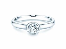 Engagement ring Eternal in 18K white gold with diamond 0.40ct G/SI