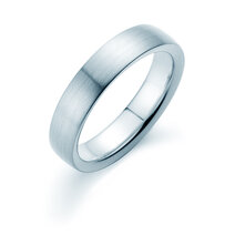 Ring for men Infinity 5mm in silver 925/- matt