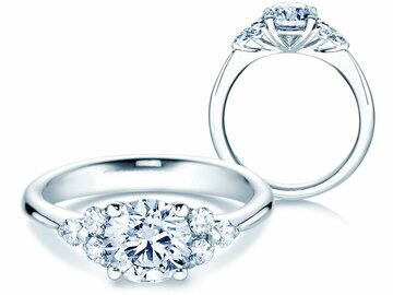 Engagement ring Glory in white gold