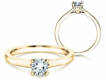 Engagement ring Romance in 14K yellow gold with diamond 0.50ct G/SI