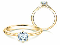 Engagement ring Heaven 6 in 14K yellow gold with diamond 0.50ct G/SI