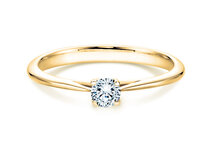 Engagement ring Delight in 14K yellow gold with diamond 0.25ct G/SI