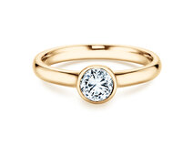 Engagement ring Eternal in 14K yellow gold with diamond 0.50ct G/SI