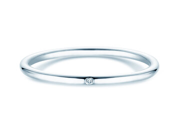 Engagement ring Promise Petite in silver 925/- with diamond 0.005ct