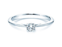 Engagement ring Delight in 14K white gold with diamond 0.25ct G/SI