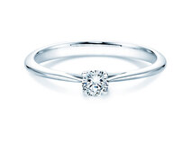 Engagement ring Delight in 14K white gold with diamond 0.25ct G/SI