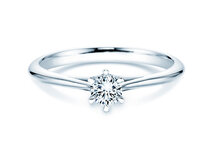 Engagement ring Heaven 6 in 14K white gold with diamond 0.25ct G/SI
