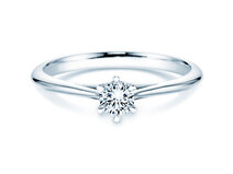 Engagement ring Heaven 6 in 14K white gold with diamond 0.25ct G/SI