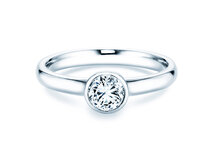 Engagement ring Eternal in 14K white gold with diamond 0.50ct G/SI