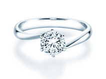 Engagement ring Devotion in 18K white gold with diamond 1.00ct G/SI