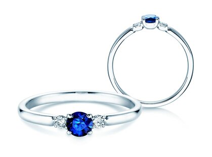 Engagement ring Glory Petite in white gold