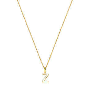 Letter pendant Classic Z in 14K yellow gold polished